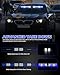 HLauto 604N Emergency Dash Strobe Lights: 2x16.8 inch Blue White Security Light w/Take Down, 48 LED Safety Flashing Warning Hazard Interior Windshield Light Bar for Trucks Vehicles
