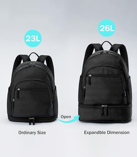 Image of Uselike Gym Backpack for Women Men, Lightweight Gym Bag with Shoe Compartment, Waterproof Workout Backpack with Wet Pocket