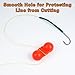 JSHANMEI Fishing Double Rattle Beads, 40pcs Catfish Rattle Bells Attractor Portable Plastic Fishing Beads Bells Tackle Accessories for Catfish Striper Bass Pompano