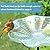 MUMTOP Outdoor Bird Bath, Glass Bird Baths Bowl with Metal Stake for Outdside Yard Lawn Garden Decorations