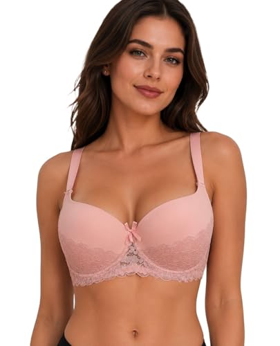 Image of Viola's Secret 6 Pack of Color Print T-Shirt Bras B Cup C Cup and D Cup
