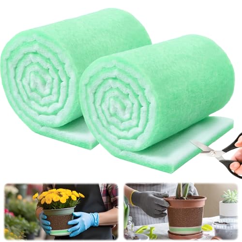 2 Pcs Flower Pot Filler Insert 47.24 x 11.81 Inch Plant...