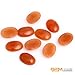 GEM-Inside Orange Aventurine Gemstone Cabochon for Jewelry Crystal Flat Back Oval Semi Precious 5PCS 15x20mm CAB