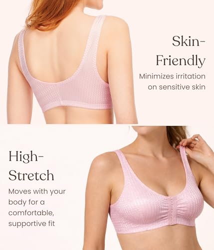 Image of Carole Martin Full-Freedom Comfort Front Closure Bra for Women, Wireless