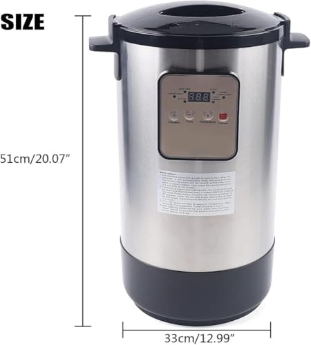 12L Electric Fermenter Machine - DIY Yogurt Maker, Constant Temperature Natto Fermentation, Ideal for Dough, Rice Wine, Vinegar & Enzyme Production
