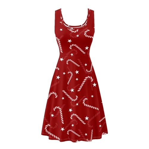 Image of Renewold Women's Sleeveless Tank Dress with Pockets, Casual Scoop Neck A-Line Sundress for Summer, Travel and Vacation
