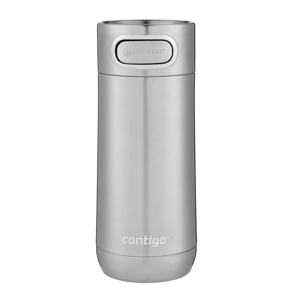 Contigo Luxe Autoseal Travel Mug, Stainless Steel Thermal Mug, Vacuum Flask, Leakproof Tumbler, dishwasher safe, Coffee Mug with BPA Free Easy-Clean Lid