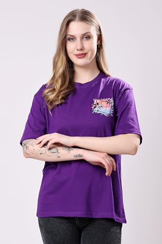 Image of London Hills Women's Cotton Blend Oversized Fit Oversized Tshirt || Oversized Tshirt- Pack of 2