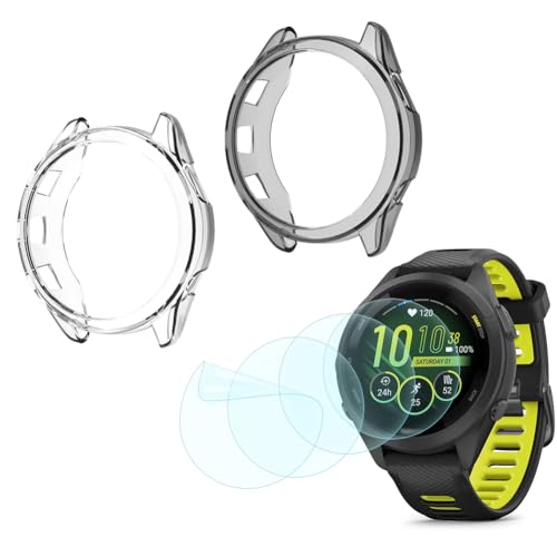 Protection d'écran Garmin Forerunner 265S coque sport noir transparent