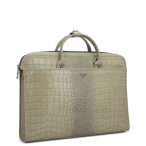 Image of Da Milano Leather Laptop Bag - Fits Upto 15 inch Laptop (SL-10051M-B)