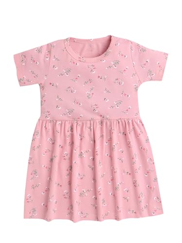 Image of EIO Girls Cotton Frock Dress Combo Pack | Multicolor Printed Knee Length Casual Dresses for Kids | Soft & Breathable Summer Wear Outfit