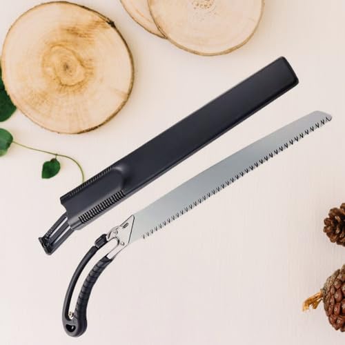 Image of Oblivion Saw 50 Cm - Manual High Carbon Steel Hand Pruning Saw with Safety Cover for Home & Outdoor Use - Durable Manual Wood Cutter Tool for Wood Cutting, Gardening, Camping & Hunting (Pack of 1)