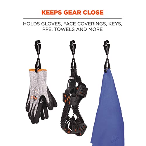 Image of Ergodyne Squids 3420 Swiveling Glove Clip Holder with Dual Clips