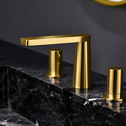 Robinet de lavabo eau chaude et froide indépendante, mitigeur 3 trous robuste
