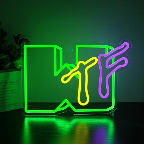Image of Neon Sign, HSJNJKFU Neon Signs for Wall Decor Led Beer Bar Signs for Man Cave Room Decor Gift Light Up Sign USB Powered