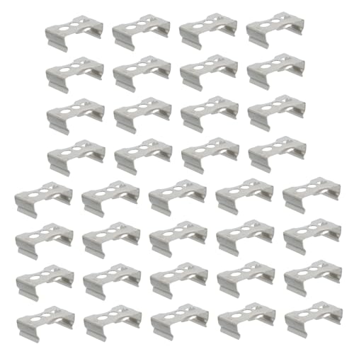 Artibetter Clip Fissaggio Lampada T5 Supporto Metallico Per Tubo Luce Led Fluorescente Clip a Tubo Luminoso 0.94X0.55X0.31 Pollici Montaggio Facile E Sicuro Per Installazioni Fai Da Te