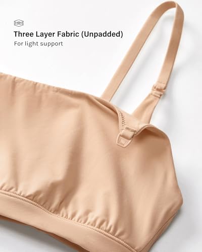 INLYRIC Women's Inbarely Soft Nursing Bras Unlined Bralettes Maternity Bra for Breastfeeding Unpadded Comfy Sleep Seamless3
