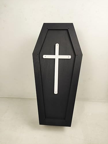 Miniatura 5 de Creative Hobbies - Caja grande de ataúd de Halloween de 13 pulgadas, caja rellenable para muñeca, decoración de Halloween, recuerdo de fiesta,