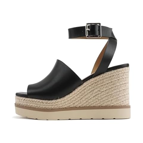 Soda Stella Peep Toe Wedge Sandals Cover