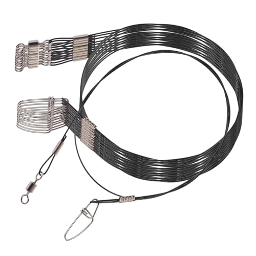 ibasenice 10pcs Heavy Duty Steel Fishing Wire Leaders miniatura 1