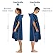 KUOGAS Badeponcho Damen& Herren,Poncho Handtuch, Mikrofaser-Surf Poncho, Badeponcho Handtuch, aus Mikrofaser auch als Umkleidehilfe Strand (Dunkelblau, L)