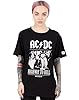 AC/DC T-Shirt for Men and Women | Unisex Black Short Sleeve Rock Band Black Tee | Distressed Highway to Hell Song Album | Music CD Gifts Merchandise Medium #2