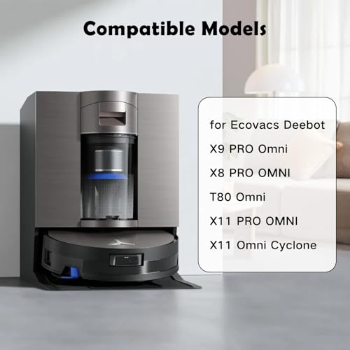 VIEWALL Antibakterielle Wischroller für ECOVACS DEEBOT T80 Omni/T80S/X11 Pro Omni/X11 OmniCyclone/X9 Pro Omni/X8 Pro Omni,2pcs Austauschbarer Hohe Dichte Wischwalze