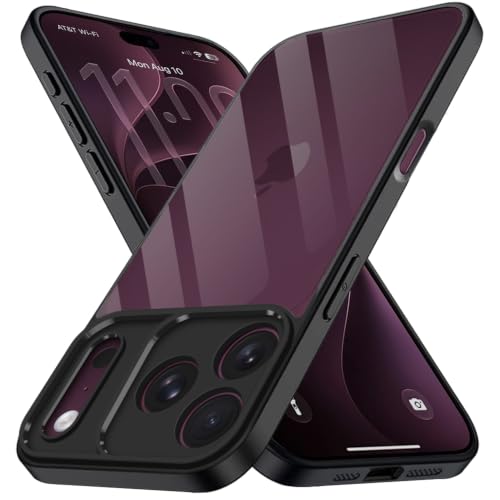 Image of TheGiftKart Hybrid Shockproof Back Cover Case for iPhone XVIII Pro Max | Camera Protection Module | Hard Back Cover Case for iPhone XVIII Pro Max (PC & TPU, Transparent Clear Back, Black Sides)