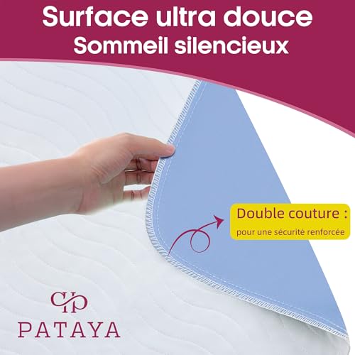 Alèse imperméable 90x160 drap housse absorbant protège matelas bébé - 4