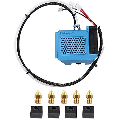 Creality CR 10 V2 / V3 Full Hotend Kit, 3D Printer Replacement Parts Assembled Hotend Kit with Teflon Tube, Fan, Blower, Shell Nozzle and Hot End for CR-10 V2/CR-10 V3 Cover