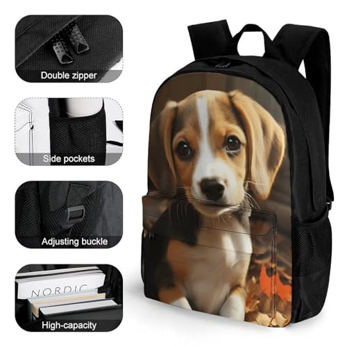Cute Beagle Laptop Backpack - Waterproof Daypack Lightweight Bookbag for Office Outdoor Travel 16 Inch3