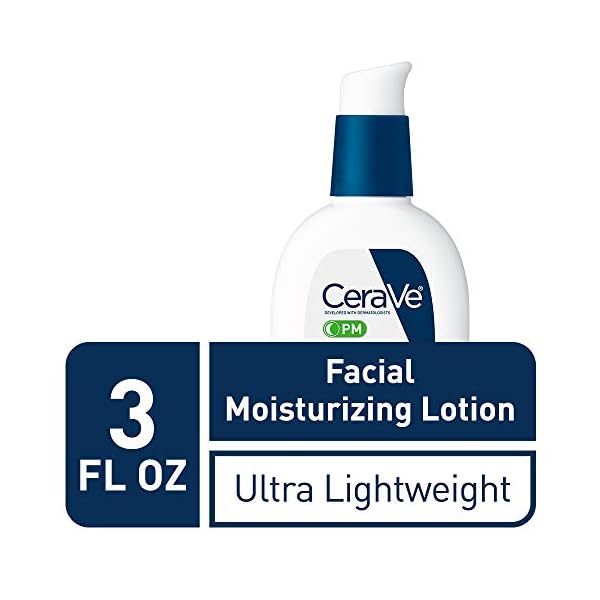 CeraVe-PM-Facial-Moisturizing-Lotion-Night-Cream-with-Hyaluronic-Acid-and-Niacinamide-Ultra-Lightweight-Oil-Free-Moisturizer-for-Face-3-Ounce CeraVe PM Facial Moisturizing Lotion | Night Cream with Hyaluronic Acid and Niacinamide | Ultra-Lightweight, Oil-Free Moisturizer for Face | 3 Ounce