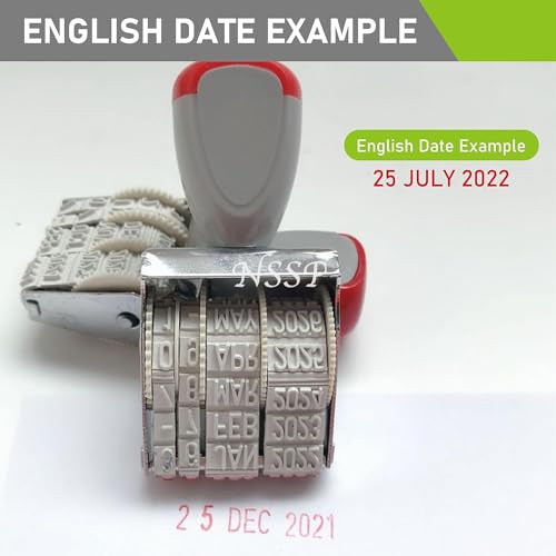 Image of Dater Stamp (Without Pad /Manual /Rolling Bands)(Pack of-2)