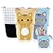 Produktbild iSuperb 3PCS Transformator Federmäppchen Verwandeln Mäppchen Ständer Bleistifthalter Einziehbarer Bleistiftetui Stand Pencil Case Stehstifthalter Mädchen Kosmetiktasche Organizer (Blau/Khaki/Plaid)