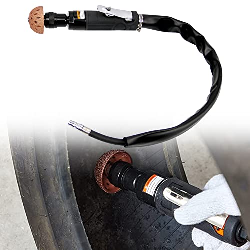 Sporacingrts 2500rpm Low Speed Air Tire Buffer Tire Repair Kit Polishing Cleaning Tool 35 mm Pneumatic Automatic Buffing Wheel Machine Tire Patch Tools Rear Exhaust