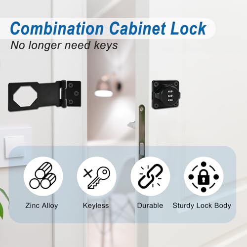 Locilot 2Pcs Combination Cabinet Locks for Baby Proofing by Locilot - Used condition - Image 3