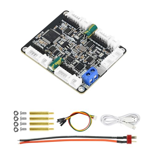 Yahboom 4 Channel Encoder Motor Driver Module with STM32 Co-Processor | I2C/Serial Control for RaspberryPi,Jetson,STM32 | Type-C Support | Robotics & DIY Projects (Module+Power Cable)