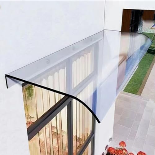 Auvent en polycarbonate transparent anti-UV pour la protection pluie et neige