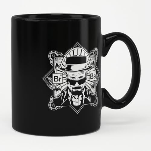 Breaking Bad Officiellement Sous Licence Heisenberg Tasse à Café, Mug (Noir)