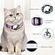 AgoumLux Airtag Katzenhalsband AirTag Halsband Katze Reflektierend mit Sicherheitsverschluss Glocke Katzenhalsbänder mit Airtag Hülle Verstellbar für Katzen, Violett, XS(17.5-23 cm)