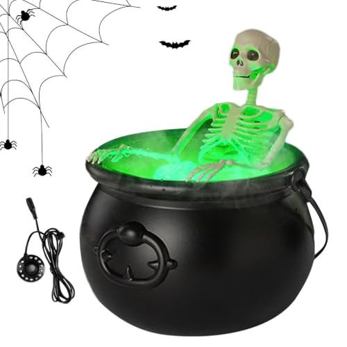 Caldero de brujas con luces para decoración de Halloween exterior e interior 2