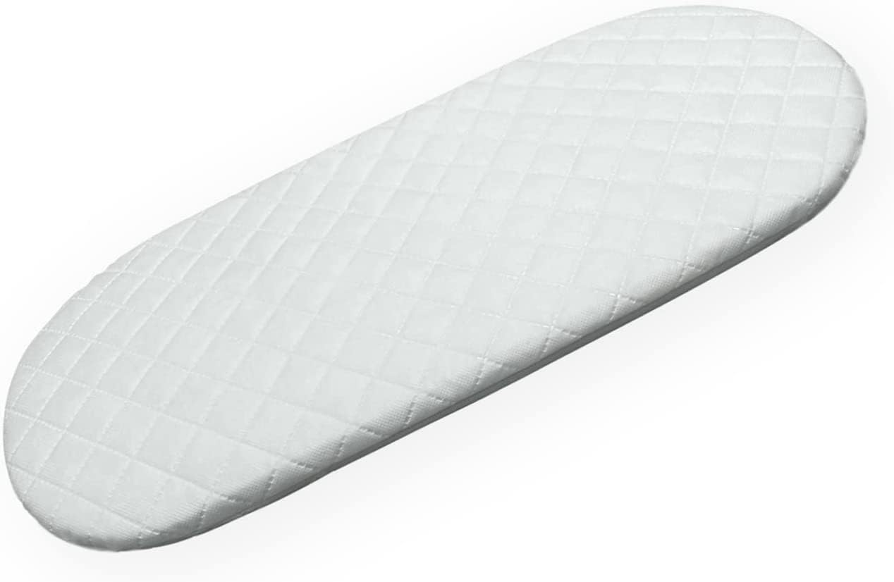 Matelas pour bébé avec housse matelassée à coins arrondis pour landau Venicci 75 x 32 cm