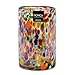 NOVICA Artisan Crafted Hand Blown Multicolor Confetti Recycled Glass Juice Glasses, 14 Oz. 'Carnival' (Set Of 6)