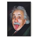 HAUS AND HUES Cool Posters for Guys Bedroom - Meme Posters for Boys Room, Funny Wall Decor, Albert Einstein Wall Art, Albert Einstein Poster, Posters for Room Aesthetic Men (Unframed 24x36)