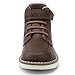 HOMEHOT Boys Fashion Boots High Top Sneakers Faux Leather with Fur (toddller/littile kids) color brown size 1