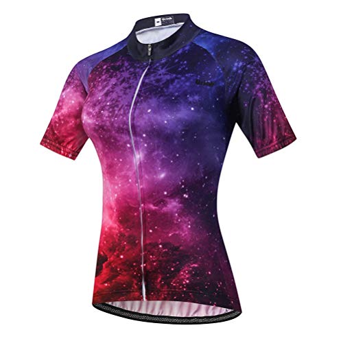 Uriah Women's Cycling Jersey Short Sleeve Amazing Space Size S(CN)