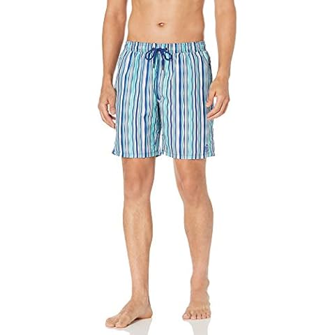 Beach Bros Men's Standard Wavy Stripe, Navy, XXL Cover