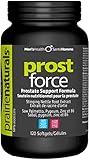 Prairie Naturals Prost Force - Saw Palmetto Liposterolic Extract - Relieve the urologic symptoms (e.g. weak urine flow, incomplete voiding, frequent urination). Benign prostatic hyperplasia BPH. Lycopene provides a source of antioxidants. Vitamin B6 and Zinc to metabolize carbohydrates, proteins and fats. Dairy free. Gluten free - 120 Softgels.