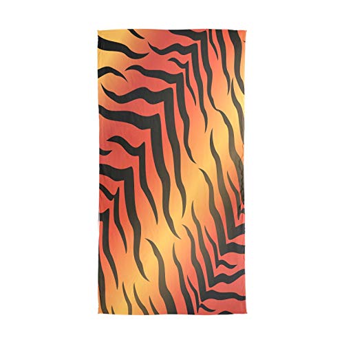 Tiger Skin Animal Texture Women Long Silk Scarf, Shawl Chiffon Large Stole Headscarf, Lightweight Sunscreen Satin Scarves Wraps for Wedding Party Gift2