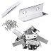 Muzata Extension Connectors for V-Shape Aluminum LED Channel, The Aluminum Channels Can Be Connected Seamless for Longer Lighting Project 20PACK LCB2,Series LA2